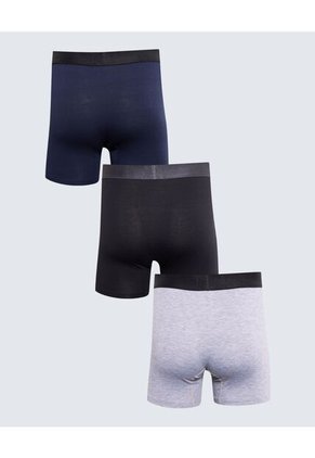 Pack X 3 Bóxer Medio X3 Para Hombre Azul Seven Seven