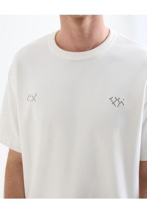 Camiseta Para Hombre Manga Corta Color Marfil Marca Seven Seven #45092647