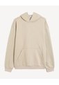 Buzo Hoodie Con Bordado Posterior  Para Hombre Beige Seven Seven de Seven Seven