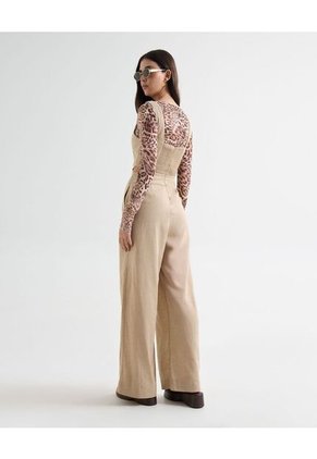 Enterizo Para Mujer Manga Sisa Color Beige Marca Seven Seven #28320431