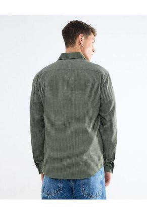 Camisa Para Hombre Manga Larga  Color Verde  Marca Seven Seven #45012057