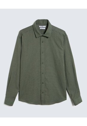 Camisa Para Hombre Manga Larga  Color Verde  Marca Seven Seven #45012057