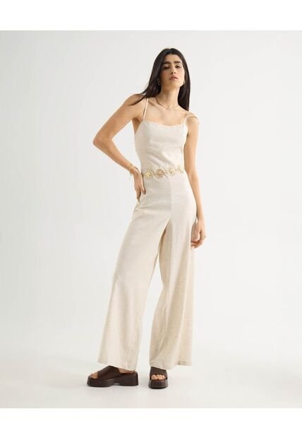 Enterizo Para Mujer Manga Sisa Color Crudo Marca Seven Seven #28320435