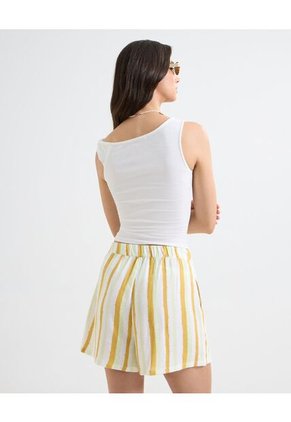 Camiseta Para Mujer Manga Sisa Color Crudo Marca Seven Seven #28096135