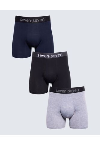 Boxer Para Hombre Fleat Seamer Medio Color Azul Oscuro Marca Seven Seven #45000355 Seven Seven