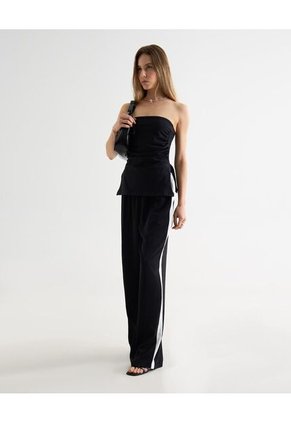 Camiseta Para Mujer Manga Sisa Moda Color Negro Marca Seven Seven #28096331