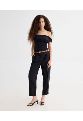 Camiseta Para Mujer Manga Corta Moda Color Negro Marca Seven Seven #28096335