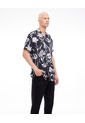Camisa Para Hombre Manga Corta  Color Negro Marca Seven Seven #45011838 de Seven Seven