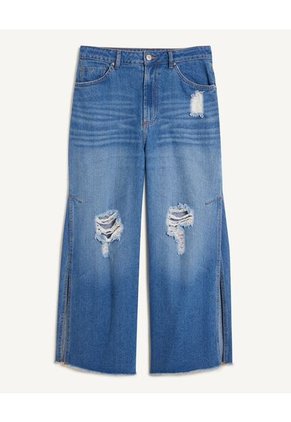 Jean Para Mujer Culotte Color Azul Medio Marca Seven Seven #28160705