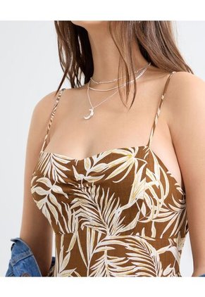 Vestido Para Mujer M/Sisa Largo Color Cafe  Marca Seven Seven #28171343