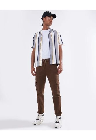 Pantalon Para Hombre Jogger Color Cafe Oscuro Marca Seven Seven #45071034 Seven Seven