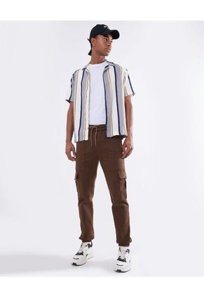 Pantalon Para Hombre Jogger Color Cafe Oscuro Marca Seven Seven #45071034