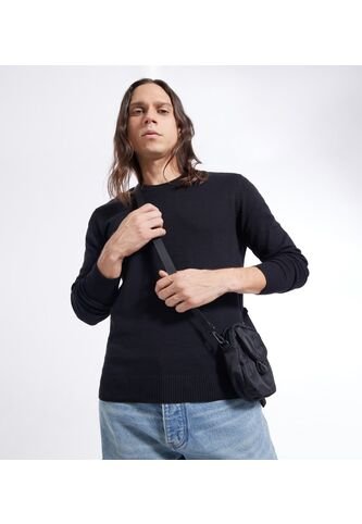 Saco Para Hombre Cuello Redondo Color Negro Marca Seven Seven #45330215 Seven Seven