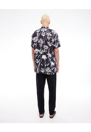 Camisa Para Hombre Manga Corta  Color Negro Marca Seven Seven #45011838