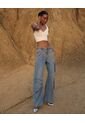 Jean Para Mujer Wide-Leg Color Azul  Marca Seven Seven #28160833 de Seven Seven