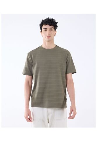 Camiseta Para Hombre Manga Corta Color Verde Claro Marca Seven Seven #45092599 Seven Seven