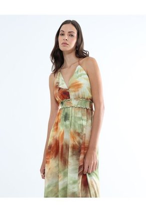 Vestido Para Mujer Manga Sisa Color Verde Claro Marca Seven Seven #28171345