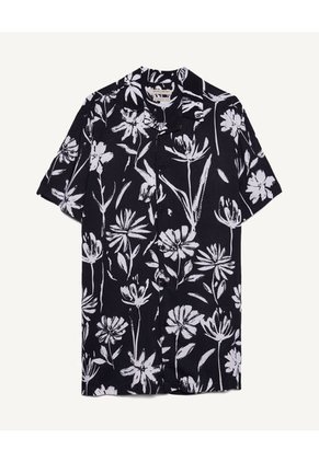 Camisa Para Hombre Manga Corta  Color Negro Marca Seven Seven #45011838
