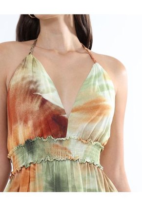 Vestido Para Mujer Manga Sisa Color Verde Claro Marca Seven Seven #28171345