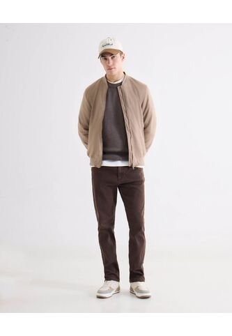 Jean Regular Tono Café  Para Hombre Café Seven Seven Seven Seven
