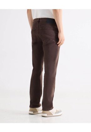Jean Regular Tono Café  Para Hombre Café Seven Seven