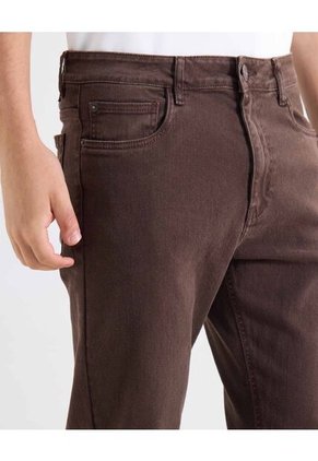 Jean Regular Tono Café  Para Hombre Café Seven Seven