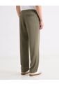 Pantalón Encauchado Straight  Para Hombre Verde Seven Seven de Seven Seven