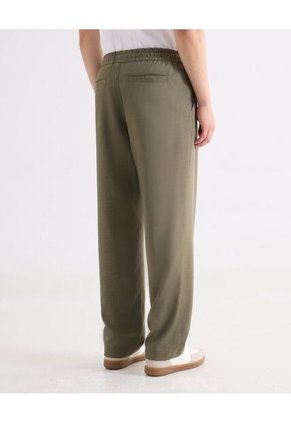 Pantalón Encauchado Straight  Para Hombre Verde Seven Seven