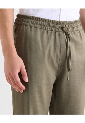 Pantalón Encauchado Straight  Para Hombre Verde Seven Seven