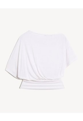 Top Fluido Drapeado Cintura Elástica  Para Mujer Hueso Seven Seven