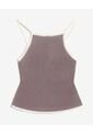 Top Tejido Sin Mangas Espalda Cruzada  Para Mujer Café Seven Seven de Seven Seven