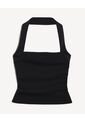 Top Halter Cuello Choker Sin Espalda  Para Mujer Negro Seven Seven de Seven Seven