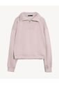 Buzo Cuello Tipo Polo Half Zipper  Para Mujer Taupe Seven Seven de Seven Seven