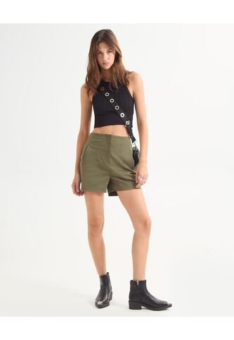 Short Para Mujer  Color Verde Oliva Marca Seven Seven #28191052 Seven Seven