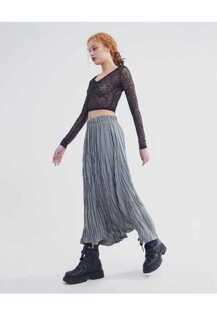 Falda Para Mujer Largo Color Gris  Marca Seven Seven #28140876