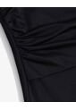 Top Drapeado Asimétrico  Para Mujer Negro Seven Seven de Seven Seven