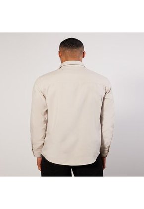 Camisa Para Hombre Manga Larga  Color Avena Marca Seven Seven #45011967