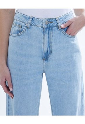 Jean Para Mujer Wide-Leg Color Azul Medio Marca Seven Seven #28160849