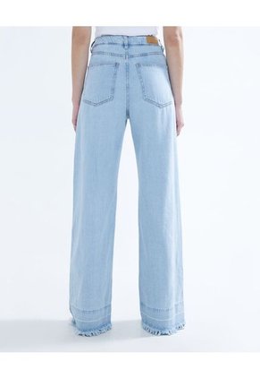 Jean Para Mujer Wide-Leg Color Azul Medio Marca Seven Seven #28160849