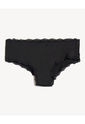 Pack Hipster X3 Con Encaje Y Lazo X3 Para Mujer Crema Seven Seven