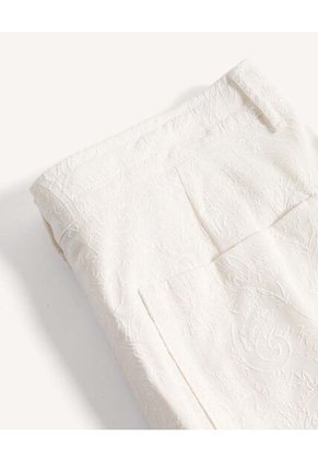 Bermuda Rustica Floral  Para Hombre Blanco Seven Seven