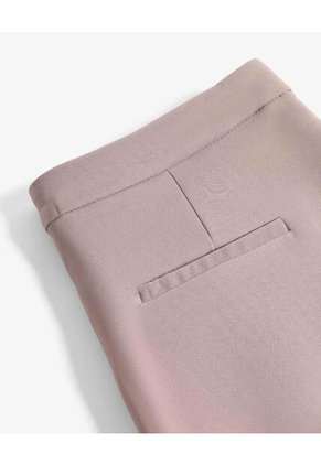 Falda Mini Plisada Tiro Medio  Para Mujer Beige Seven Seven