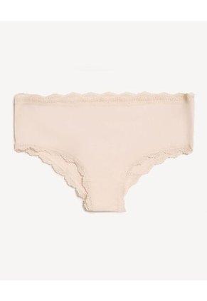 Pack Hipster X3 Con Encaje X3 Para Mujer Crema Seven Seven