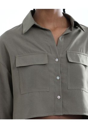 Blusa Para Mujer Manga Larga Color Verde Oscuro Marca Seven Seven #28123905