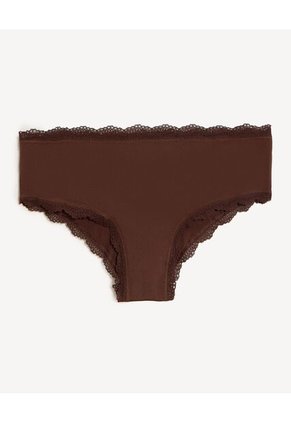 Pack Hipster X3 Con Encaje X3 Para Mujer Crema Seven Seven