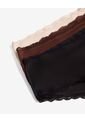 Pack Cachetero X3 Con Encaje X3 Para Mujer Negro Seven Seven de Seven Seven