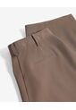 Pantalón Barrel Fit Pinzas Frontales  Para Mujer Café Seven Seven de Seven Seven