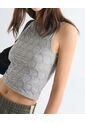 Camiseta Para Mujer Manga Sisa Cuello Redondo Color Gris  Marca Seven Seven #28096229 de Seven Seven