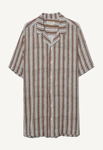 Camisa Para Hombre Manga Corta  Color Crudo Marca Seven Seven #45011972 Seven Seven