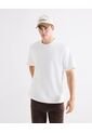 Camiseta Regular Con Cortes Laterales  Para Hombre Blanco Seven Seven de Seven Seven
